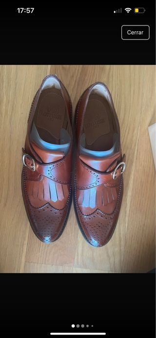 Zapatos Lotusse Marrones Monk Strap