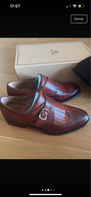 Zapatos Lotusse Marrones Monk Strap