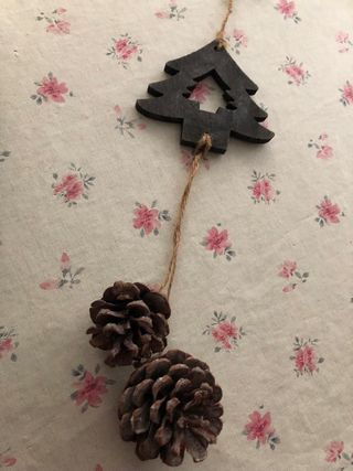 Decoración Navidad Colgante Árboles Piñas
