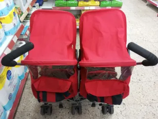 Carrito Doble Maclaren Rojo
