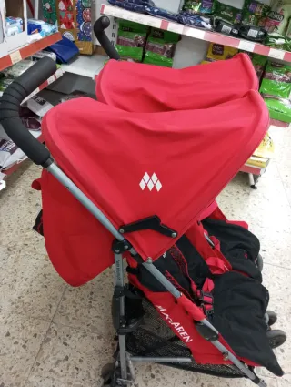 Carrito Doble Maclaren Rojo