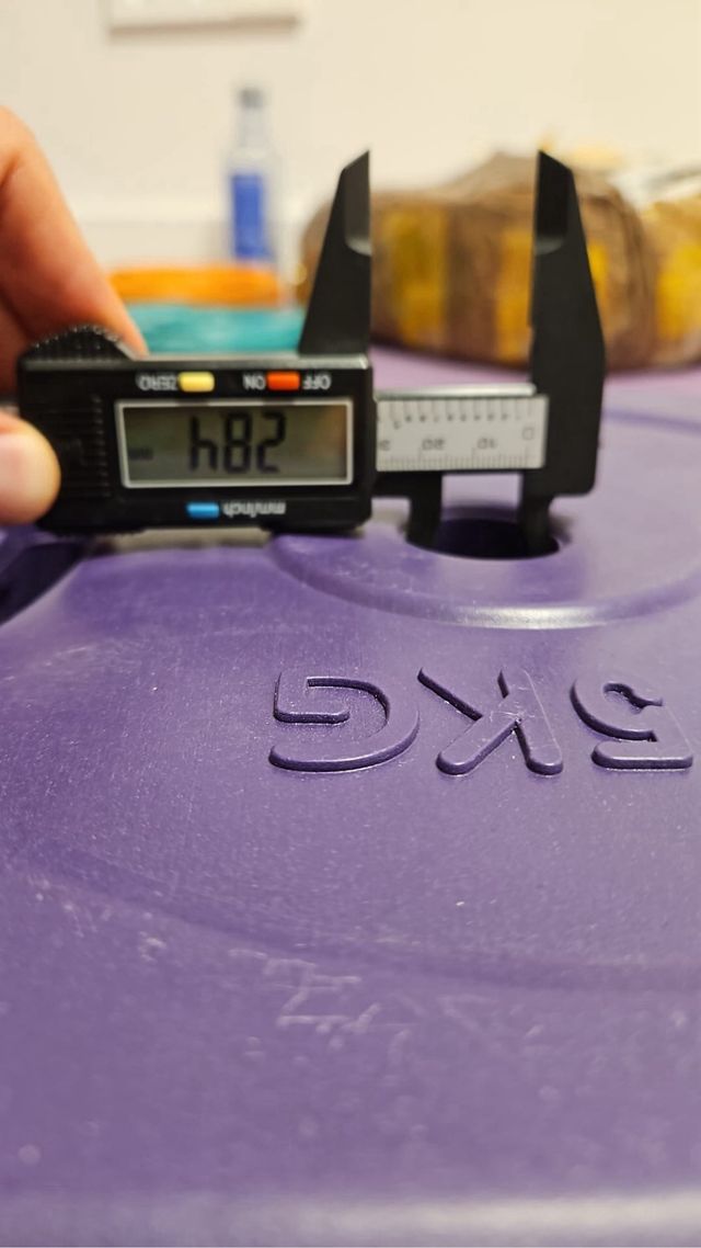 2 Discos Pesas 7.5kg Morado