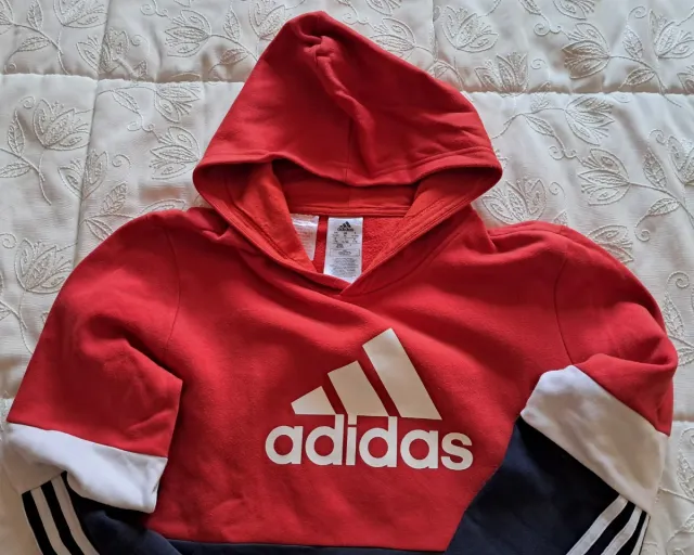 Sudadera Adidas Roja y Azul Chico 15-16 años