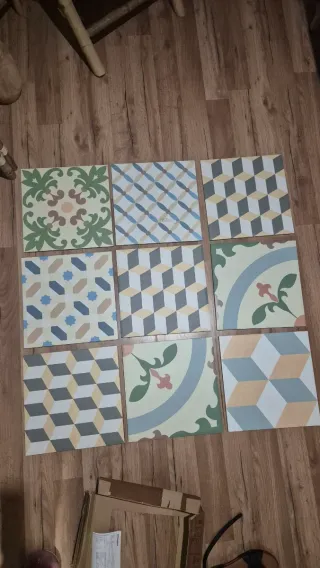 Suelo/Azulejo porcelánico Hanoi efecto hidráulico