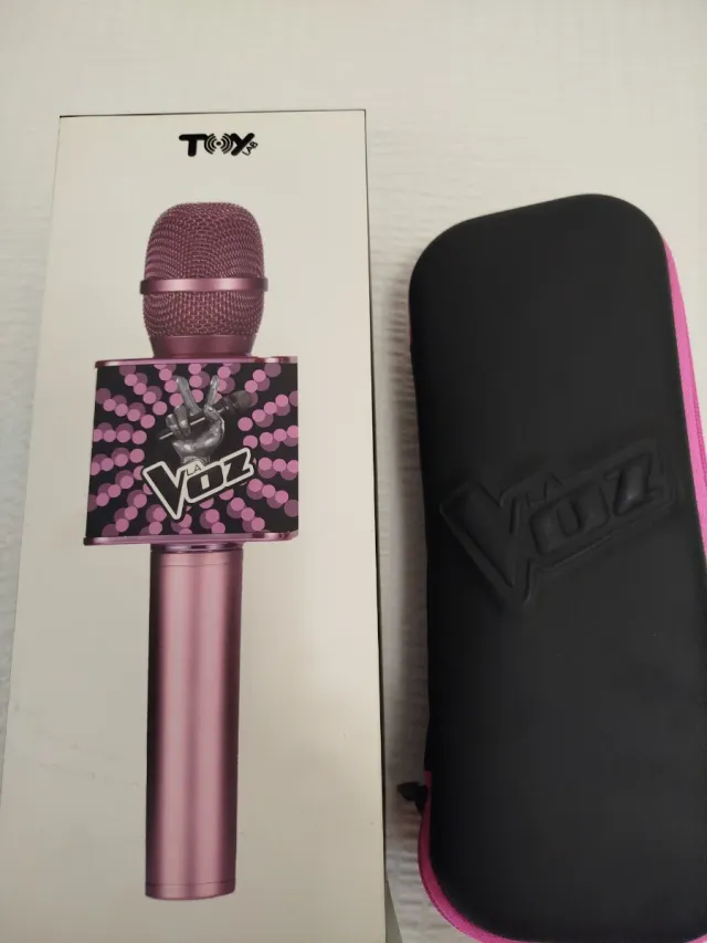 Micrófono Karaoke La Voz Oficial Rosa