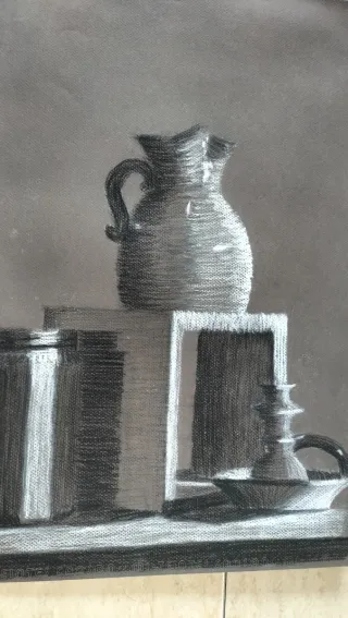 Antiguo dibujo bodegón