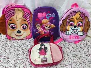 3 Mochilas Skye y Bolso Santoro