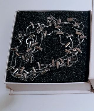 Swatch collana acciaio e zirconi