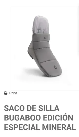 Saco silla bugaboo edición mineral