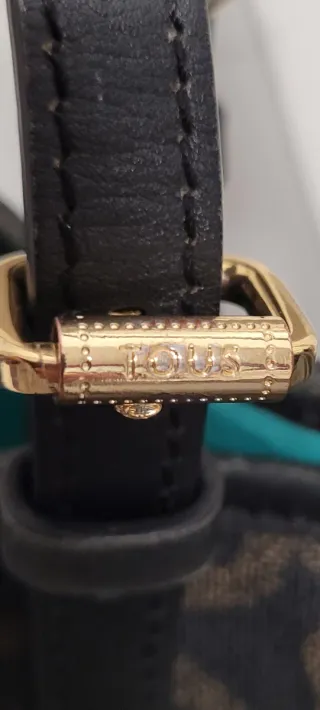 Bolso de hombro Tous negro y marron