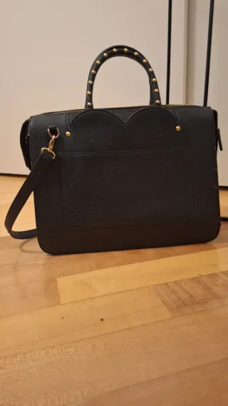 Borsa Braccialini Nera Cuore Borchie