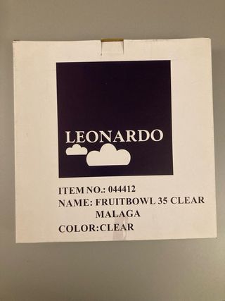 Alzatina in vetro Leonardo