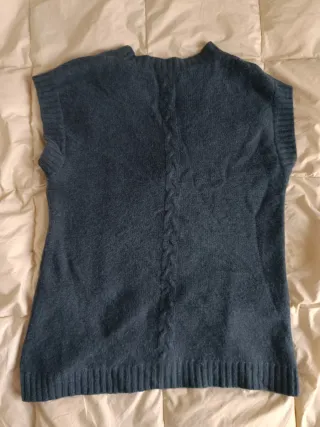 Chaleco.azul de punto Mercer & Madison Talla L