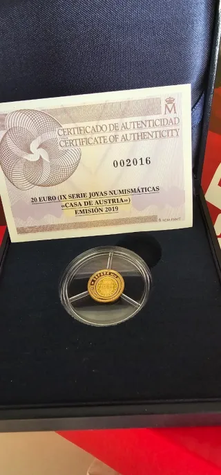 Moneda de oro 20 Euro Casa de Austria 2019