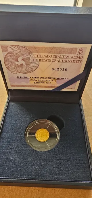 Moneda de oro 20 Euro Casa de Austria 2019