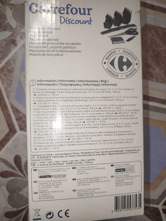 Cortapelos Carrefour Discount Negro