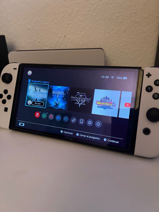 Nintendo Switch OLED Blanca Poco Uso