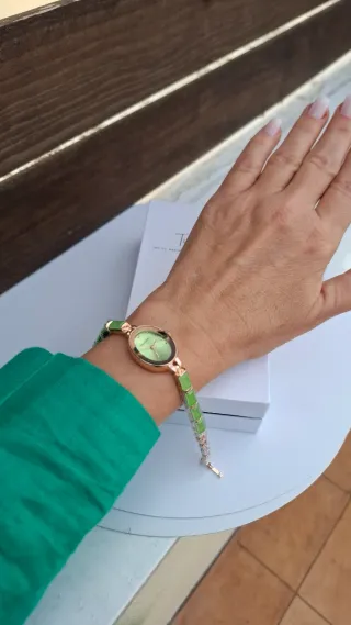 Reloj VEADONS oro y verde alta calidad