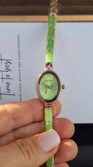 Reloj VEADONS oro y verde alta calidad