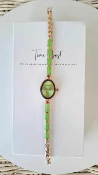 Reloj VEADONS oro y verde alta calidad