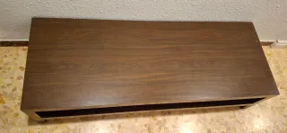 Dos Muebles Bajos TV Lack Ikea Marrón.