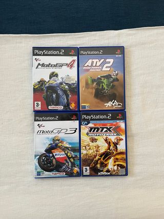 Lote 4 Juegos PS2: MotoGP 4, ATV 2, MotoGP 3, MX