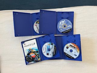 Lote 4 Juegos PS2: MotoGP 4, ATV 2, MotoGP 3, MX