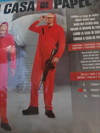 Disfraz La Casa de Papel Talla M/L 52
