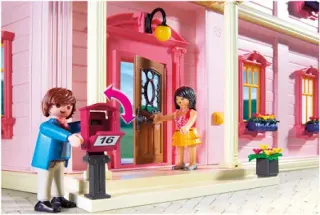CASA PLAYMOBIL-MANSIÓN ROSA
