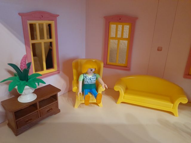 CASA PLAYMOBIL-MANSIÓN ROSA
