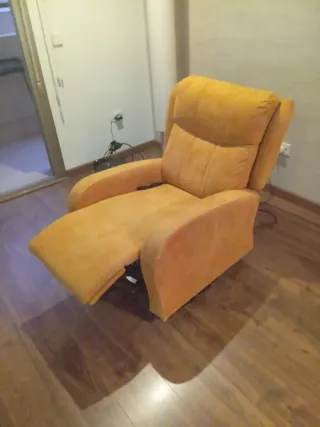 Poltrona Relax in Tessuto Arancione
