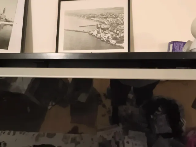 Mueble de pared negro Ikea