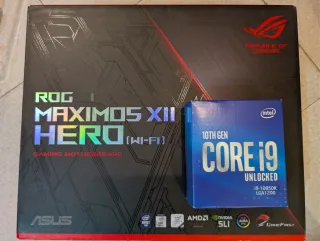 ASUS ROG MAXIMUS XII HERO +intel i9 10850k+16gbRAM