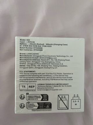 Auriculares Bluetooth S42 True Wireless