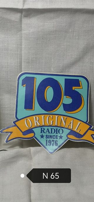 Adesivo Radio 105 Original 1976