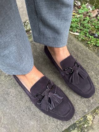 Mocasines Alma en Pena piel marrón T38