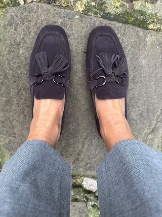 Mocasines Alma en Pena piel marrón T38