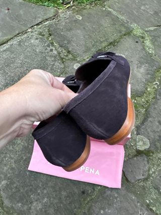 Mocasines Alma en Pena piel marrón T38