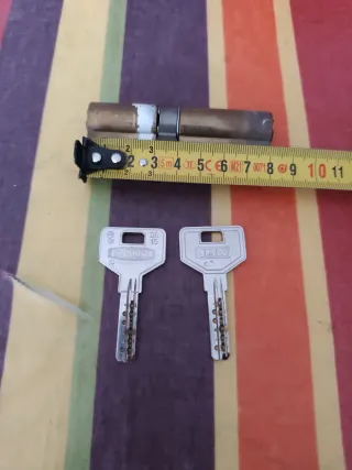 Bombín seguridad Ezcurra + 2 llaves