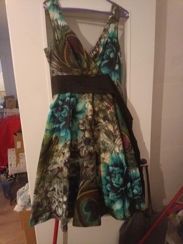 Vestido fiesta estampado floral