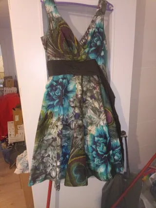 Vestido fiesta estampado floral