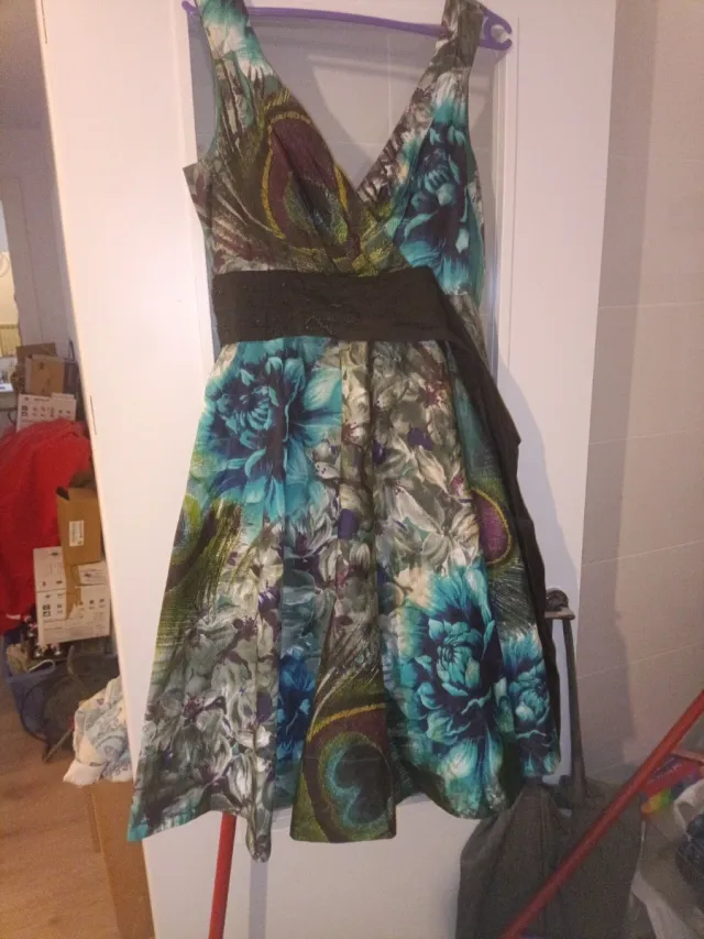 Vestido fiesta estampado floral