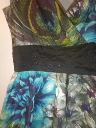 Vestido fiesta estampado floral