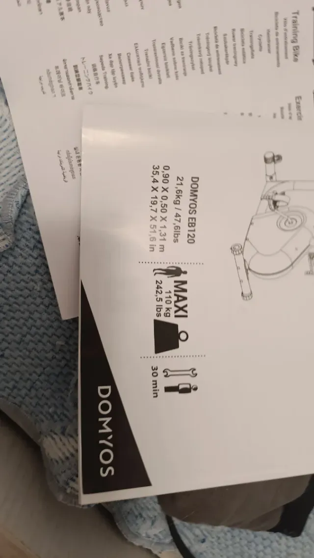 Bicicleta Estática Domyos 120 Decathlon como nueva