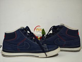 Nike Break Denim Mid Scarpe Blu Rosse