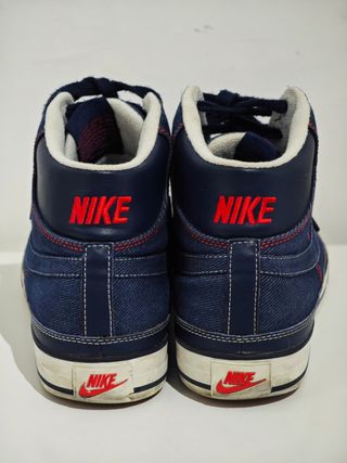 Nike Break Denim Mid Scarpe Blu Rosse
