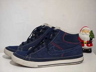 Nike Break Denim Mid Scarpe Blu Rosse