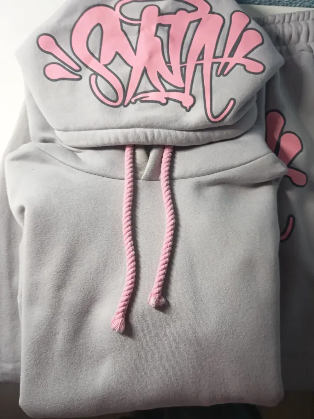 Chándal SynaWorld Talla M Gris y Rosa