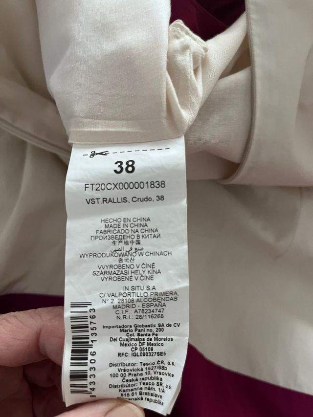 Vestido Trucco blanco y morado