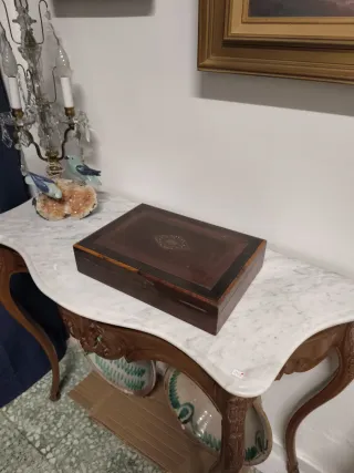 Antigua caja escritorio Napoleón III